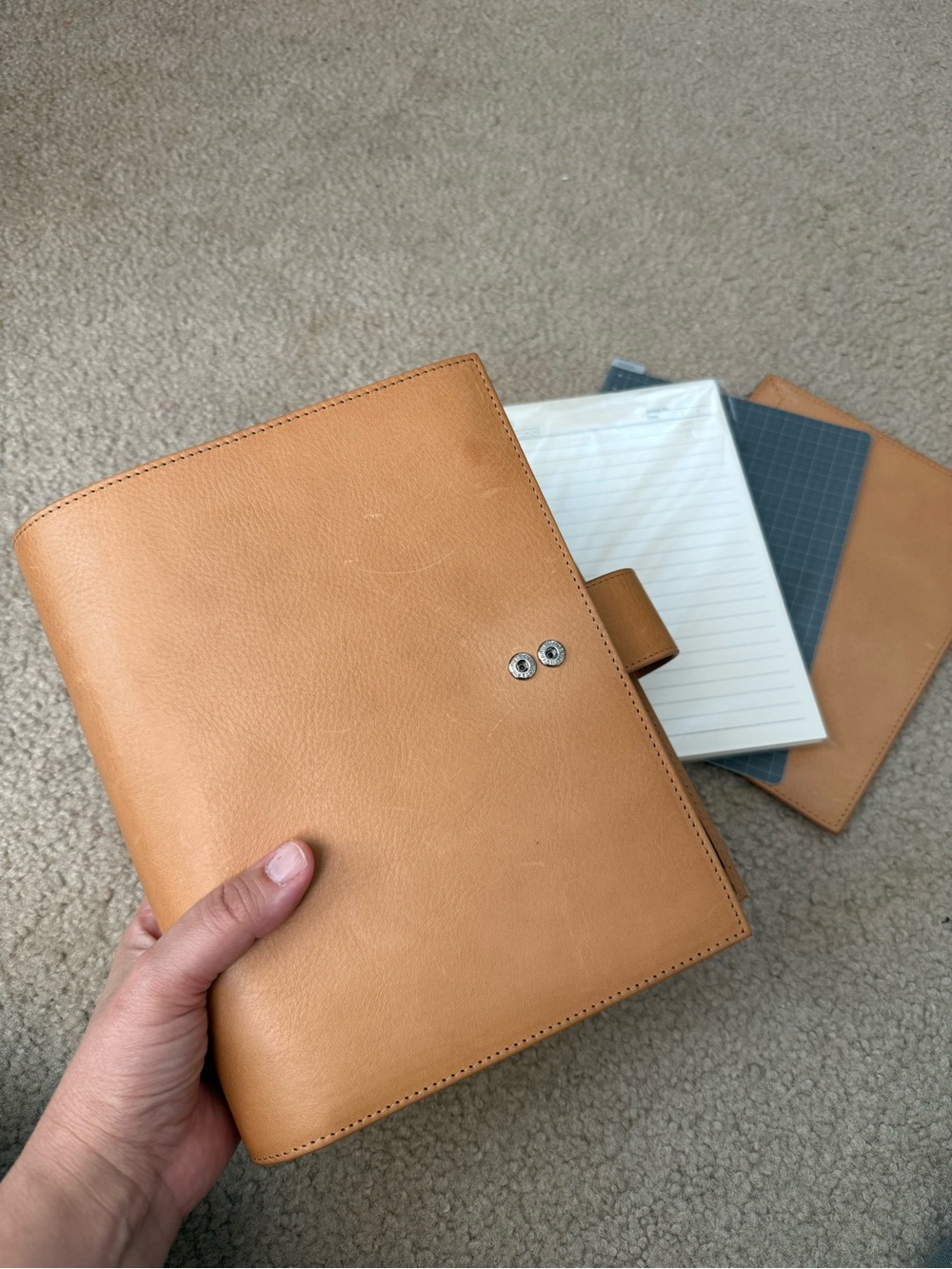 Moterm Luxe Rings Planner - A5 (Vegetable Tanned Leather) - Picture 5 of 14